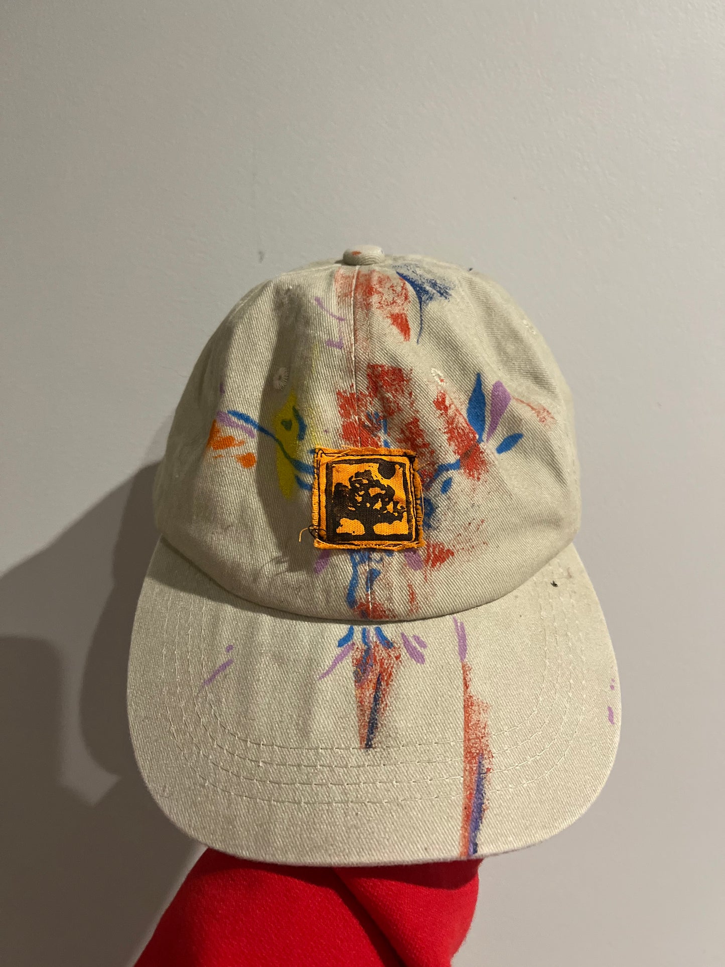 Peace tree cap - beige/orange